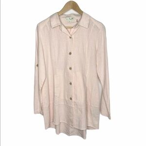Simply Noelle Womens Linen Blend Blouse S/M 8/10